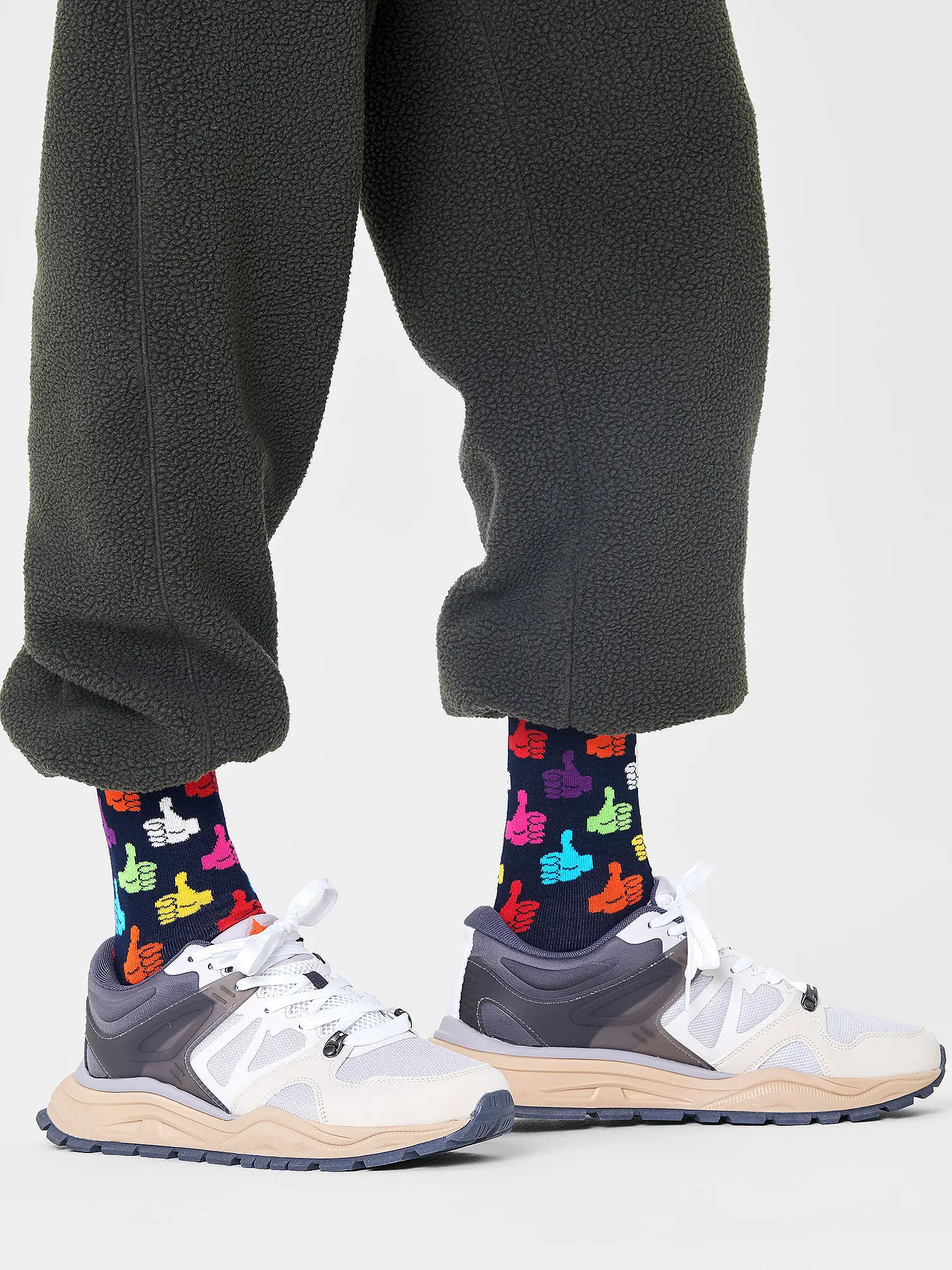HAPPY SOCKS | Damen Socken THUMBS UP 36-40 navy | 